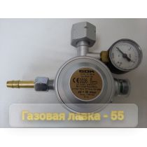 Регулятор давлления газа 1,5.кг/час 50 мбар G1/4LN-KN угол 90 UEDS MAN (тип EN61) с штуцером